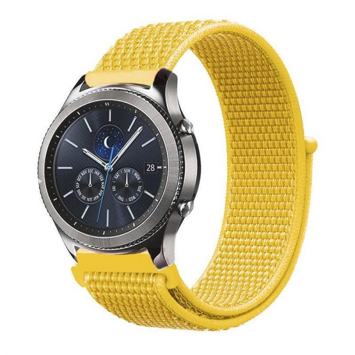 Ремінець BeCover Nylon Style для Huawei Watch GT/GT 2 46mm/GT 2 Pro/GT Active/Honor Watch Magic 1/2/GS Pro/Dream Yellow (705880)