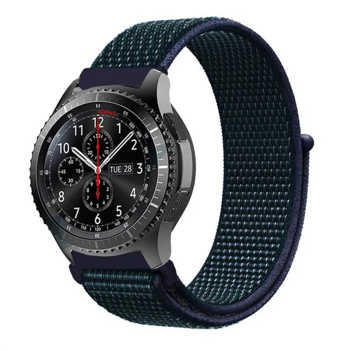 Ремінець BeCover Nylon Style для Huawei Watch GT/GT 2 46mm/GT 2 Pro/GT Active/Honor Watch Magic 1/2/GS Pro/Dream Blue-Green (705875)