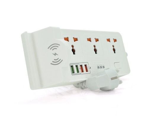 Мережевий фільтр Voltronic (BKL-20/18765) 3 розетки, 4 USB, 2 м, White