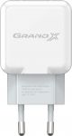 Мережевий зарядний пристрій Grand-X (1xUSB 2.1A) White (CH-03W)