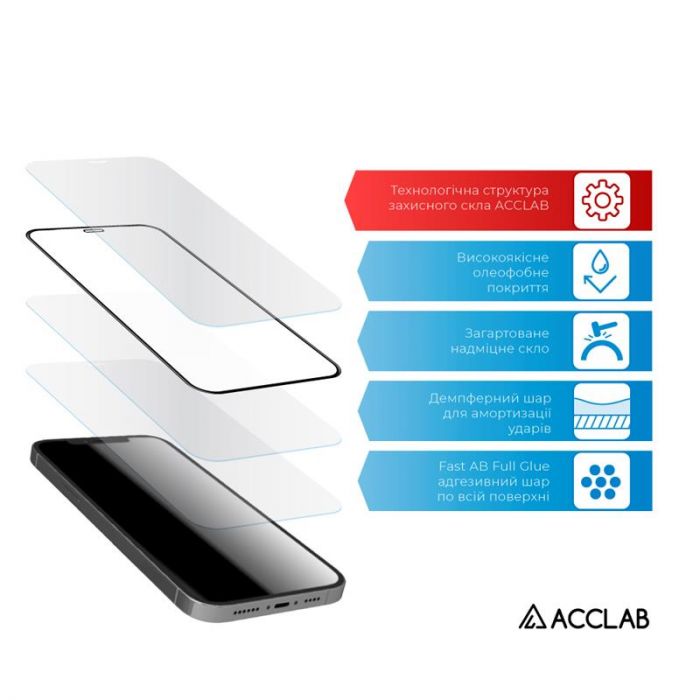 Захисне скло ACCLAB Full Glue для Xiaomi Redmi Note 10 Pro Black (1283126511240)