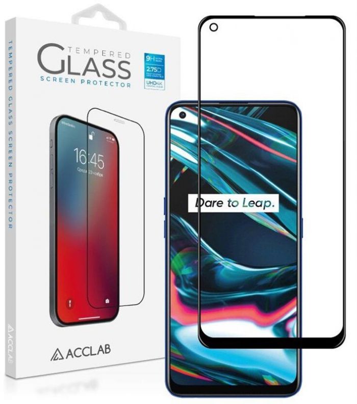 Захисне скло ACCLAB Full Glue для Realme 7 Pro Black (1283126508486)