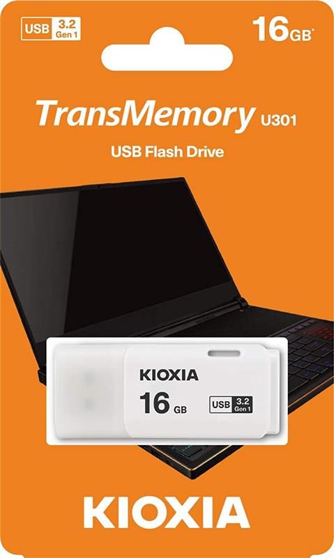 Флеш-накопичувач USB3.2  16GB Kioxia TransMemory U301 White (LU301W016GG4)
