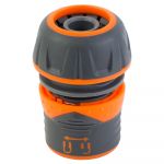 Конектор 1/2" швидкознімний для шланга 3/4" з замком (ABS+TPR) FLORA (5015484)