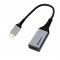 Перехідник Cablexpert USB Type-C - HDMI (M/F), 0.15 м, чорний/сріблястий (A-CM-HDMIF4K)