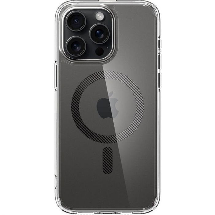 Чохол-накладка Spigen Ultra Hybrid MagFit для Apple iPhone 15 Pro Carbon Fiber (ACS06717)