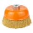 Щітка дротяна чашоподібна Ø125мм М14×2 мм (латуньована) GRAD (9033125)