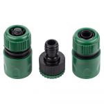 Набір конекторів 1/2"+адаптер в/р 1/2"×3/4" для шланга 1/2" (ABS) GRAD (5016155)