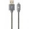Кабель Cablexpert USB - Lightning (M/M), преміум, 1 м, сірий (CC-USB2S-AMLM-1M-BG)