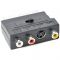 Адаптер Cablexpert SCART - S-Video, 3xRCA (M/F), чорний (CCV-4415) пакет