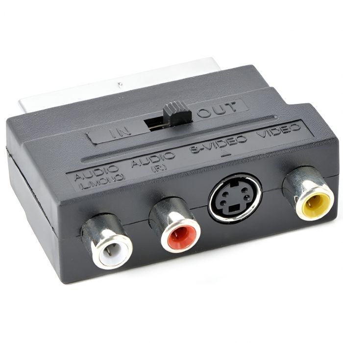 Адаптер Cablexpert SCART - S-Video, 3xRCA (M/F), чорний (CCV-4415) пакет
