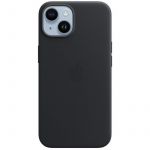 Чохол-накладка Apple Leather Case with MagSafe для Apple iPhone 14 Midnight (MPP43)
