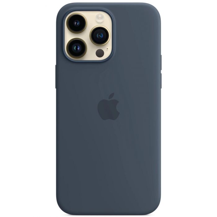 Чохол-накладка Apple Silicone Case with MagSafe для Apple iPhone 14 Pro Max Storm Blue (MPTQ3)