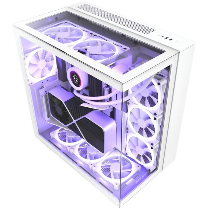 Корпус NZXT H9 Elite White (CM-H91EW-01) без БЖ