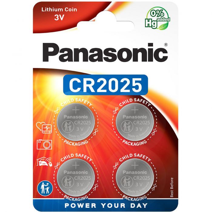 Батарейка Panasonic CR 2025 BL 4шт