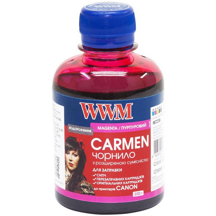 Чорнило WWM Universal Carmen для Сanon серій PIXMA iP/iX/MP/MX/MG Magenta (CU/M) 200г