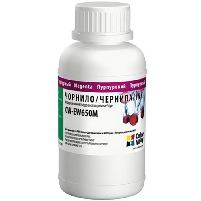 Чорнило ColorWay Epson TX650 (Magenta) (ColorWay-EW650M02) 200мл