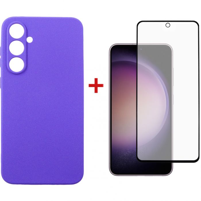 Чохол-накладка Dengos для Samsung Galaxy S23 FE SM-S711 Purple (DG-KM-12) + захисне скло