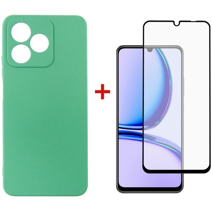 Чохол-накладка Dengos для Realme C51 Mint (DG-KM-61) + захисне скло