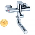 Змішувач HL Ø35 для ванни гусак прямий 150мм дивертор внесений картріджний AQUATICA HL-3C130C (9734210)