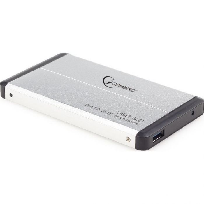 Зовнішня кишеня Gembird для підключення SATA HDD 2.5", USB 3.0, Silver (EE2-U3S-2-S)