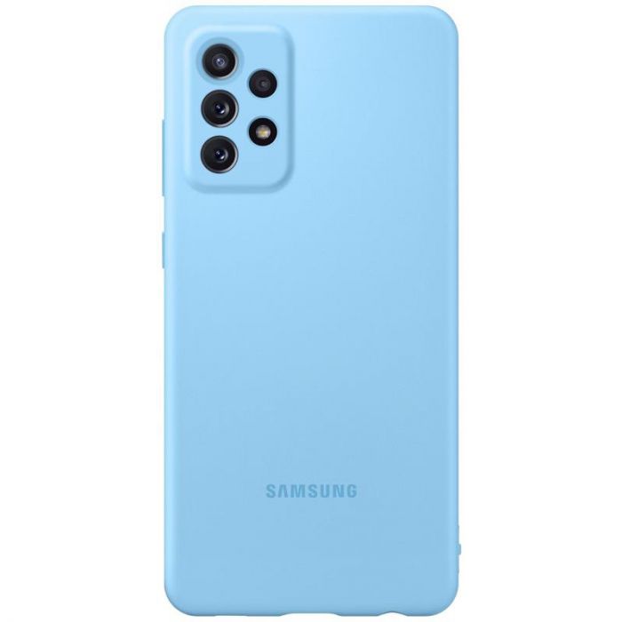Чохол-накладка Samsung Silicone Cover для Samsung Galaxy A72 SM-A725 Blue (EF-PA725TLEGRU)