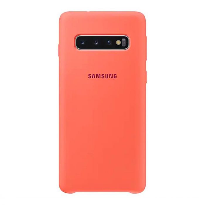 Чохол-накладка Samsung Silicone Cover для Samsung Galaxy S10 SM-G973 Berry Pink (EF-PG973THEGRU)