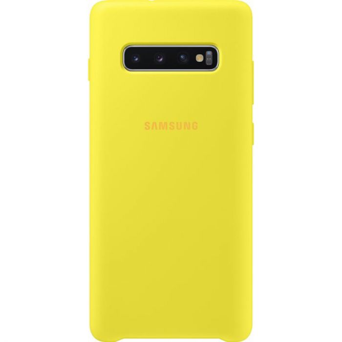 Чохол-накладка Samsung Silicone Cover для Samsung Galaxy S10+ SM-G975 Yellow (EF-PG975TYEGRU)