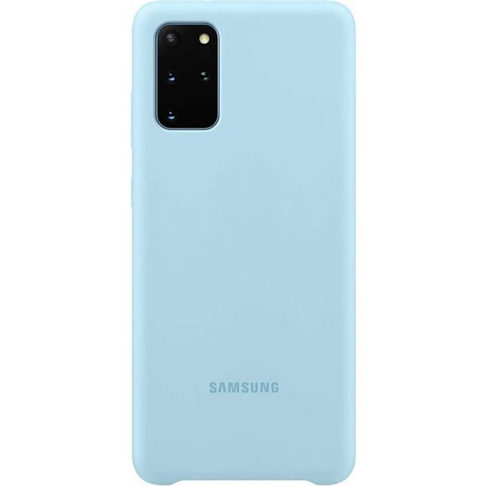 Чохол-накладка Samsung Silicone Cover для Samsung Galaxy S20+ SM-G985 Sky Blue (EF-PG985TLEGRU)