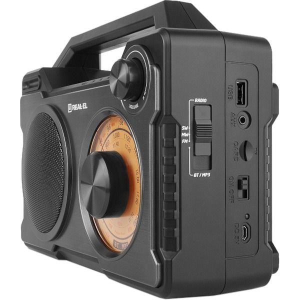 Радіоприймач REAL-EL X-703 Black