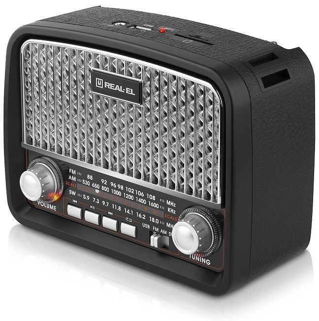 Радіоприймач REAL-EL X-520 Black