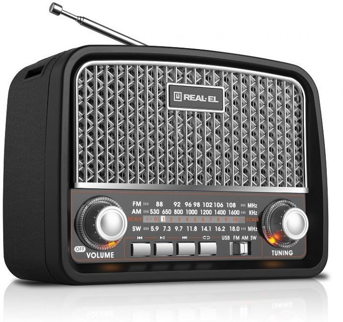 Радіоприймач REAL-EL X-520 Black
