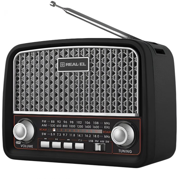 Радіоприймач REAL-EL X-520 Black
