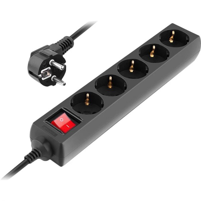 Фільтр живлення REAL-EL RS-Protect M 1.8м Black (EL122300026)