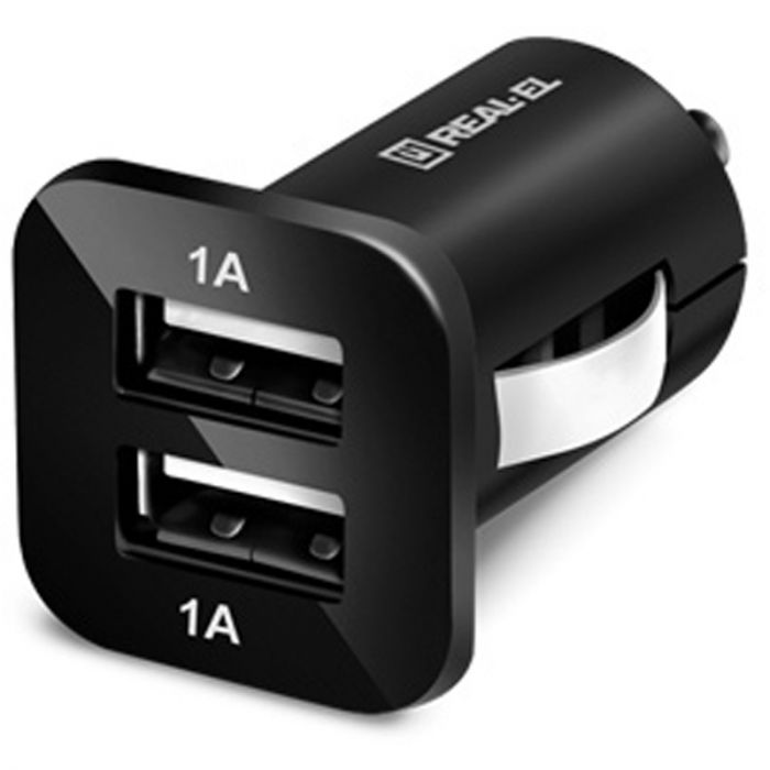 Автомобільний зарядний пристрій REAL-EL CA-22 USB