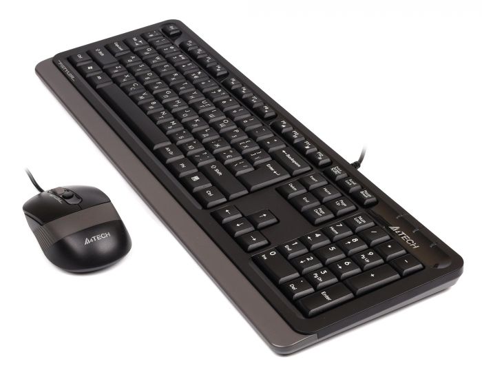 Комплект (клавіатура, миша) A4Tech F1010 Black/Grey