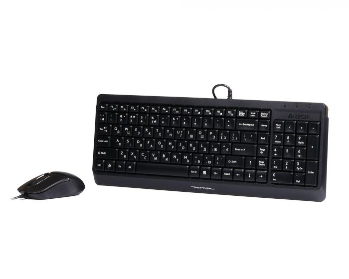 Комплект (клавіатура, миша) A4Tech F1512 Black