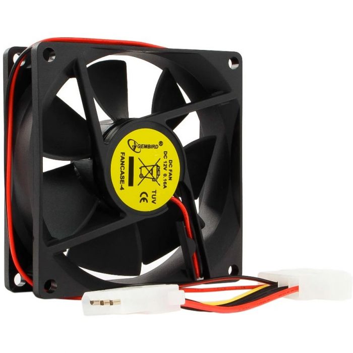 Вентилятор Gembird 80х80х25мм Sleeve 4pin (FANCASE-4)