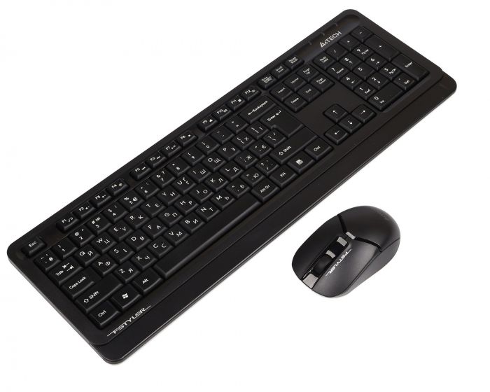 Комплект (клавіатура, миша) бездротовий A4Tech FG1012 Black