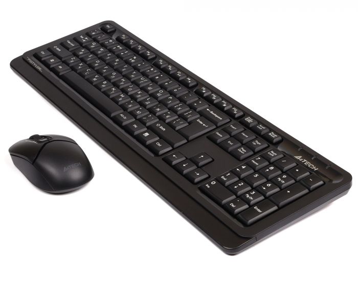 Комплект (клавіатура, миша) бездротовий A4Tech FG1012S Black/Grey