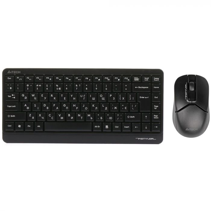 Комплект (клавіатура, миша) бездротовий A4Tech FG1112 Black
