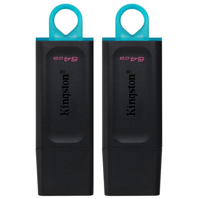 Флеш-накопичувач USB3.2 64GB Kingston DataTraveler Exodia Black/Blue 2 Pieces (DTX/64GB-2P)
