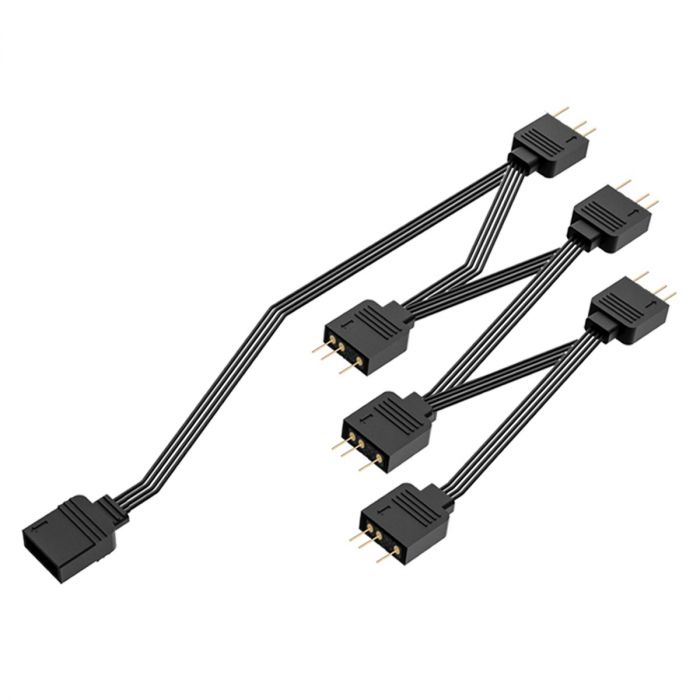 Розгалужувач живлення вентиляторів ID-Cooling FS-06 ARGB Splitter 1-6 Розгалужувач живлення вентиляторів ID-Cooling FS-06 ARGB Splitter 1-6