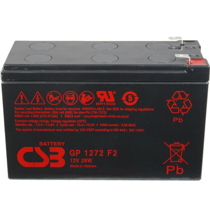 Акумуляторна батарея CSB 12V 7.2AH (GP1272, 28W) AGM