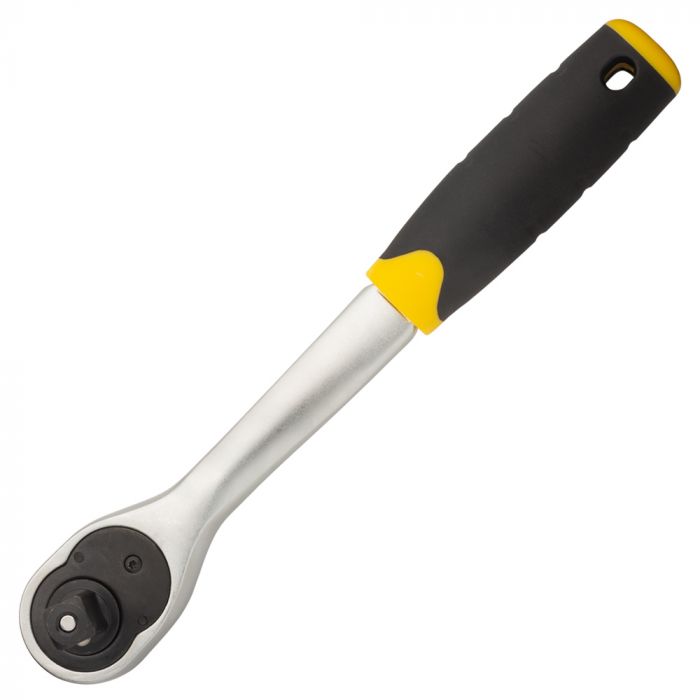 Ключ-тріскачка з вигнутою ручкою 1/2" 250мм 72T CrV SIGMA (6050091)