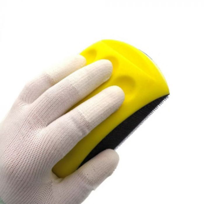Блок шліфувальний ручний поліуретановий Ø125мм з липучкою (прямокутний) SIGMA (9110171)