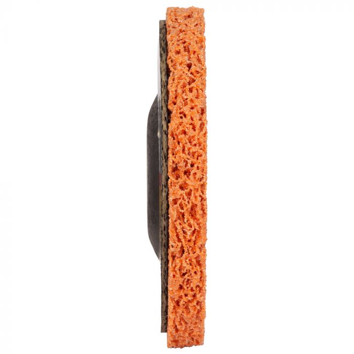 Круг зачистний з нетканого абразиву (корал) Т27 Ø125×22.23мм помаранчевий жорсткий SIGMA (9176611)