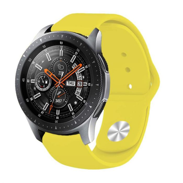 Силіконовий ремінець BeCover для Samsung Galaxy Watch 46mm/Watch 3 45mm/Gear S3 Classic/Gear S3 Frontier Yellow (706321)