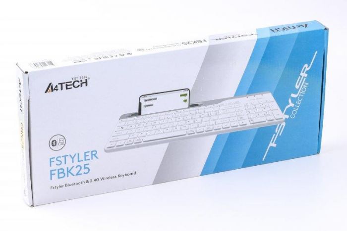 Клавіатура бездротова A4Tech Fstyler FBK25 White  Клавіатура бездротова A4Tech Fstyler FBK25 White