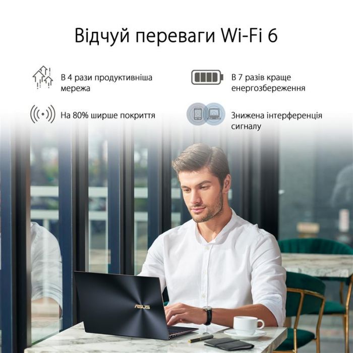 Бездротовий адаптер Asus USB-AX56 (90IG06H0-MO0R00)